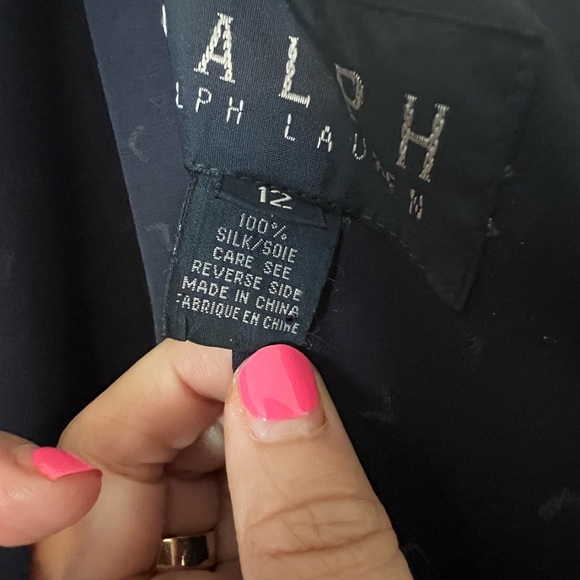 Vintage Ralph Lauren Blue Sleeveless Square Neck Sundress size 12 (J126) - Picture 7 of 13